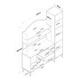 Hanah Home Armario Multiusos Blanco 160x198,6x40 cm